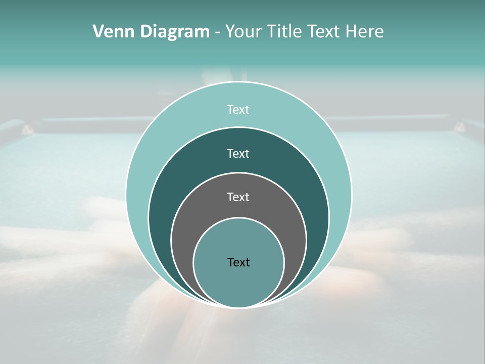 Table Game Billiardplayer PowerPoint Template