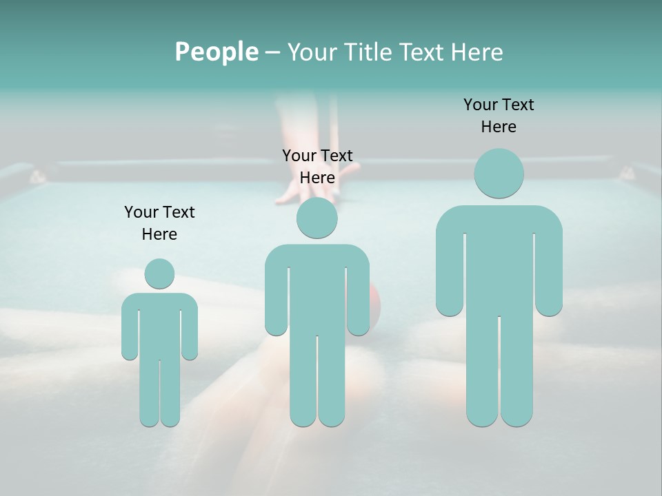 Table Game Billiardplayer PowerPoint Template