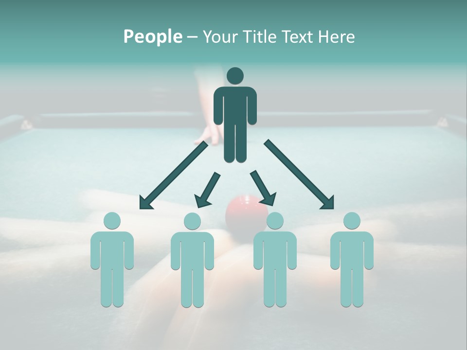 Table Game Billiardplayer PowerPoint Template