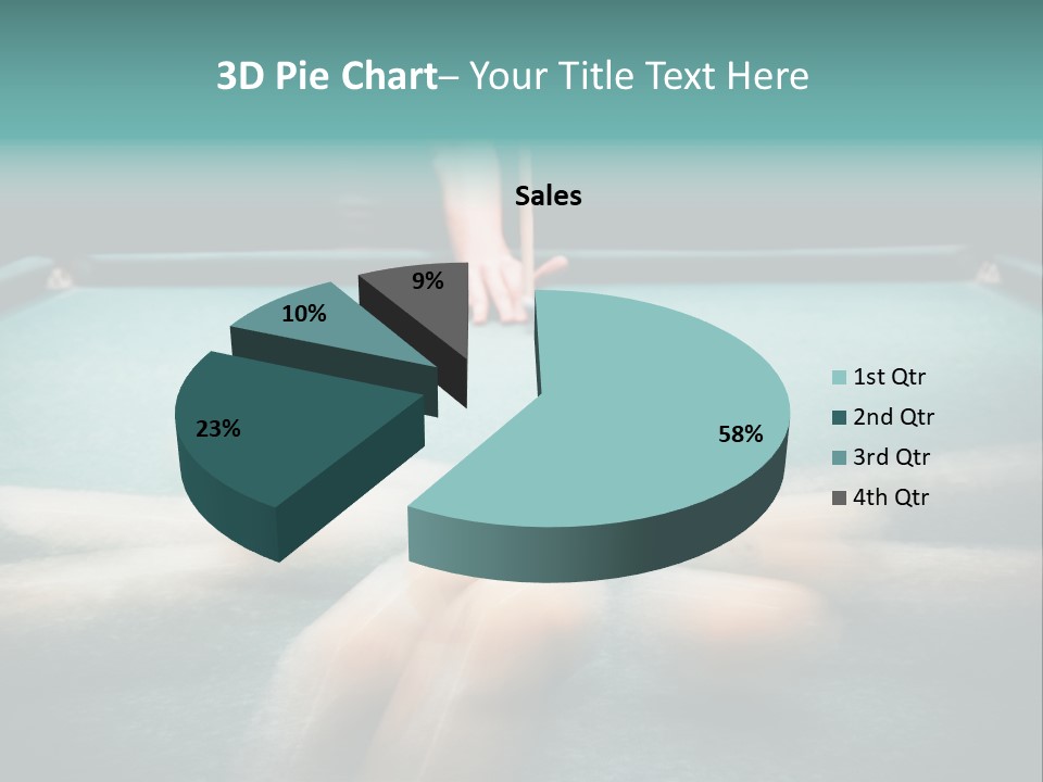 Table Game Billiardplayer PowerPoint Template