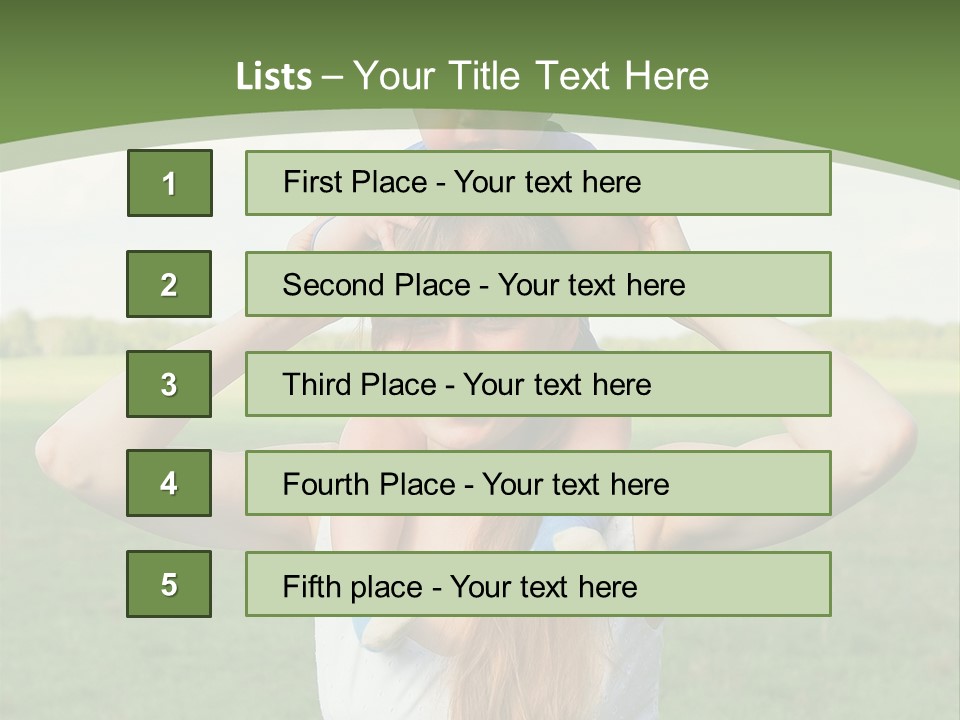 Smile Female Kid PowerPoint Template