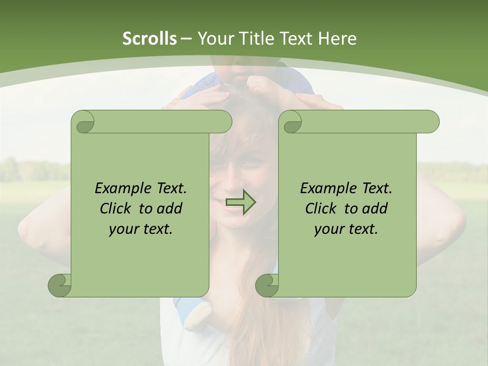 Smile Female Kid PowerPoint Template