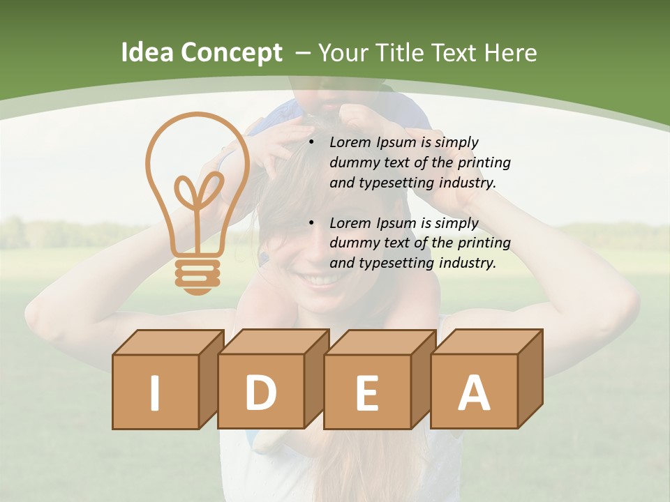 Smile Female Kid PowerPoint Template