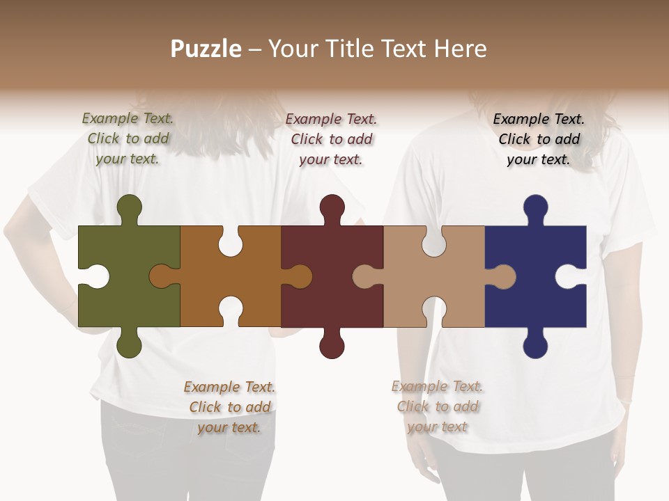 Attractive Teen Photograph PowerPoint Template