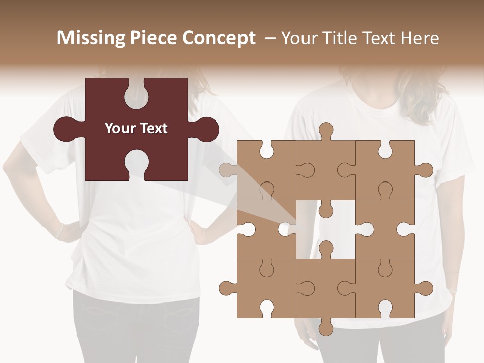 Attractive Teen Photograph PowerPoint Template