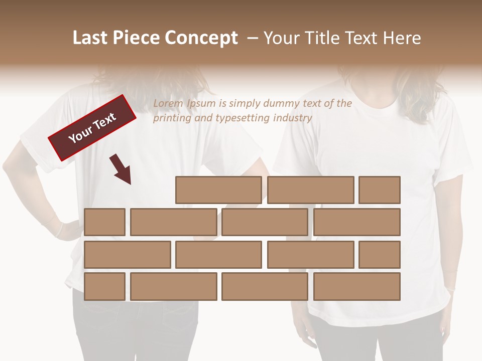 Attractive Teen Photograph PowerPoint Template