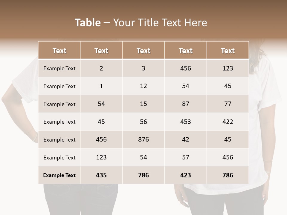 Attractive Teen Photograph PowerPoint Template