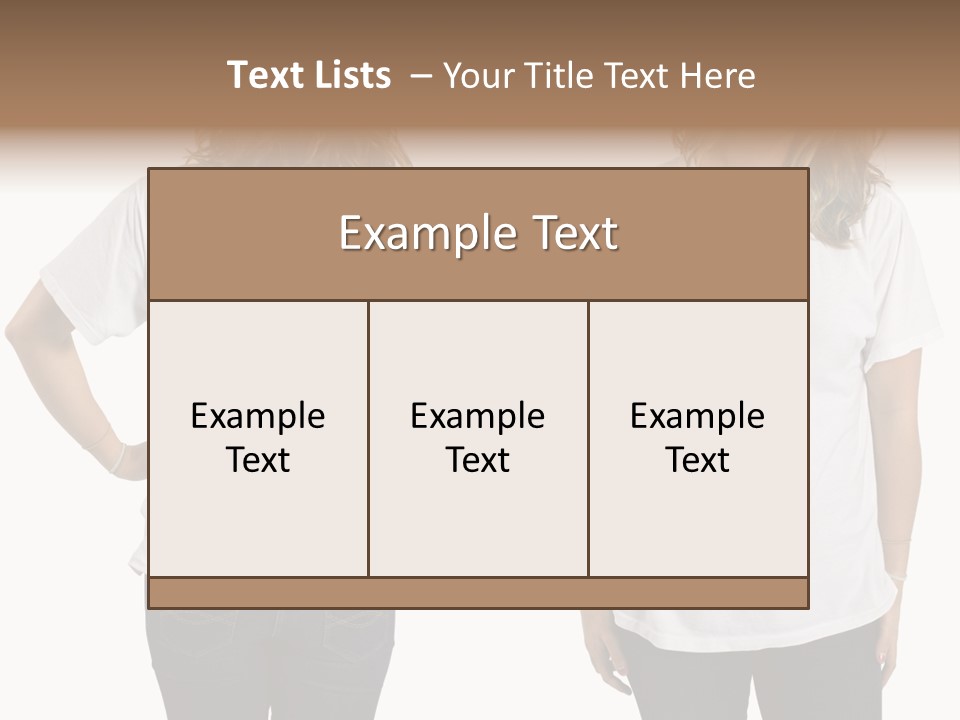 Attractive Teen Photograph PowerPoint Template