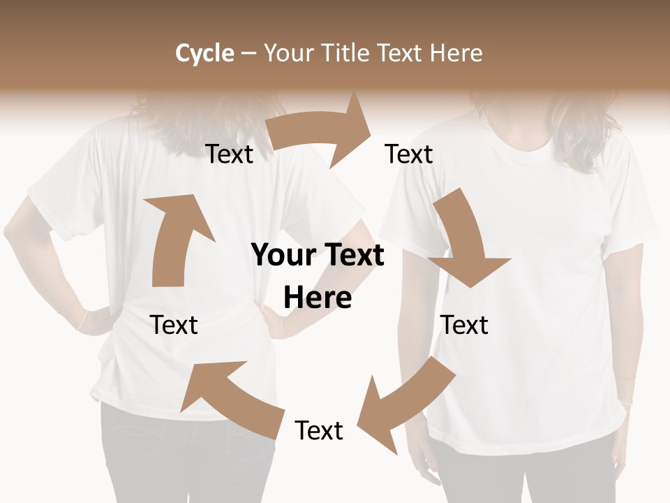 Attractive Teen Photograph PowerPoint Template