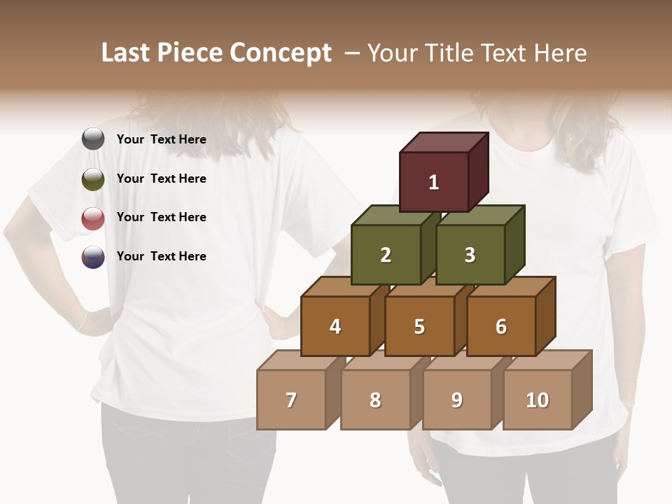 Attractive Teen Photograph PowerPoint Template