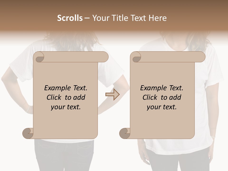 Attractive Teen Photograph PowerPoint Template