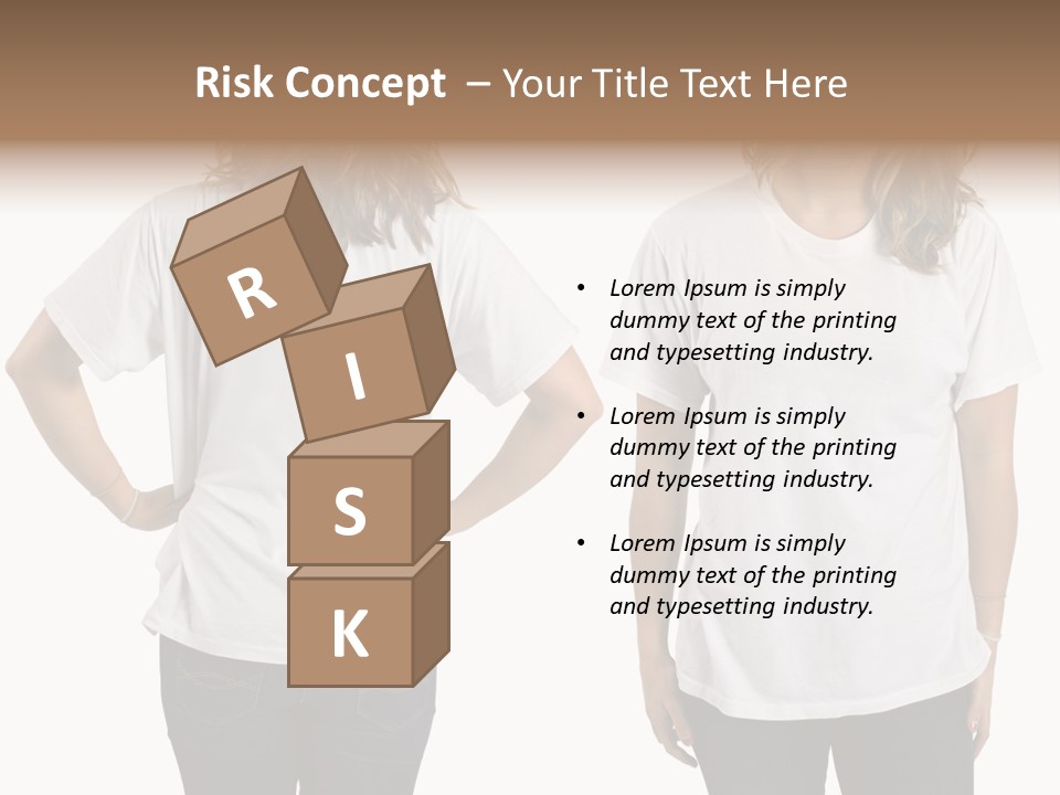 Attractive Teen Photograph PowerPoint Template