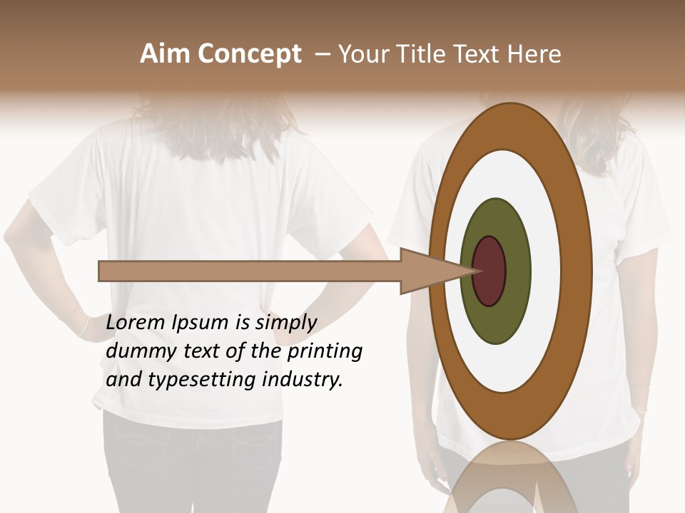 Attractive Teen Photograph PowerPoint Template
