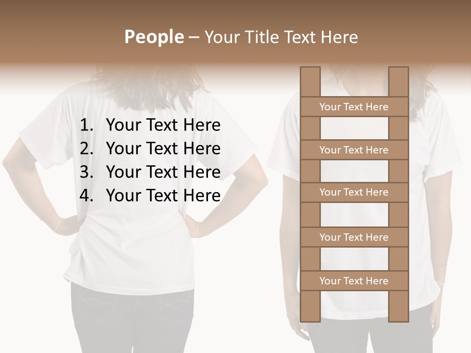 Attractive Teen Photograph PowerPoint Template