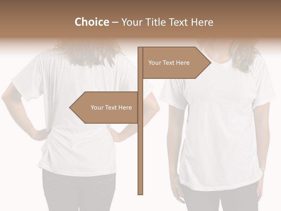 Attractive Teen Photograph PowerPoint Template