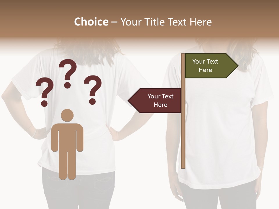 Attractive Teen Photograph PowerPoint Template