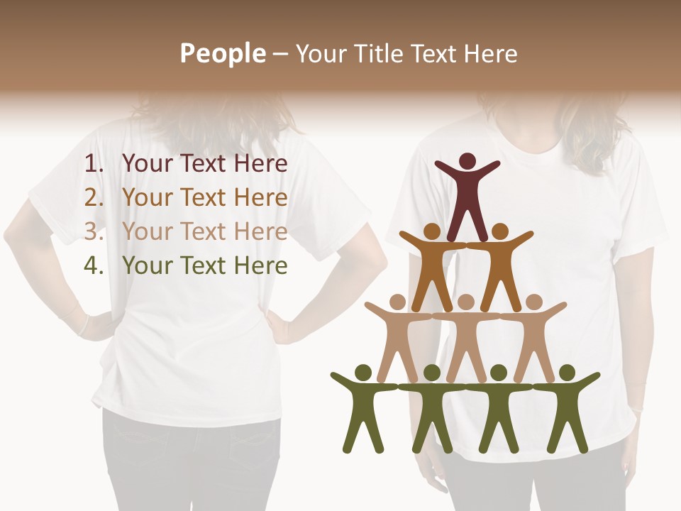 Attractive Teen Photograph PowerPoint Template