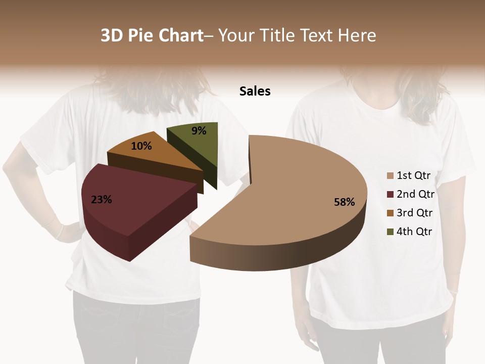 Attractive Teen Photograph PowerPoint Template