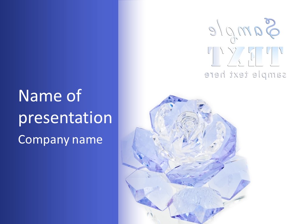 Texture Glass Surprise PowerPoint Template