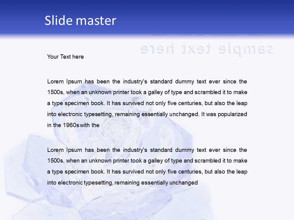 Texture Glass Surprise PowerPoint Template