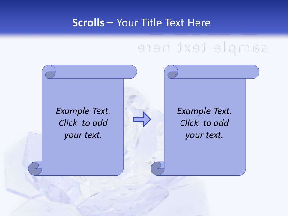 Texture Glass Surprise PowerPoint Template