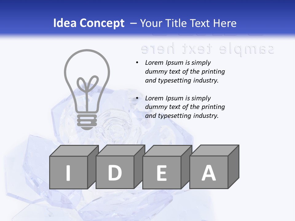 Texture Glass Surprise PowerPoint Template