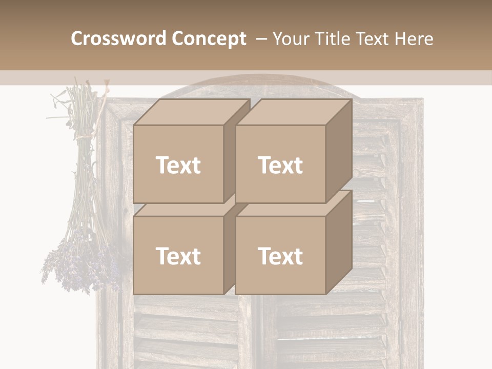 Shutter Lavender Isolate PowerPoint Template