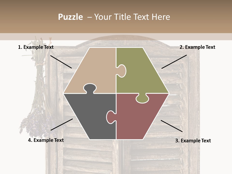 Shutter Lavender Isolate PowerPoint Template