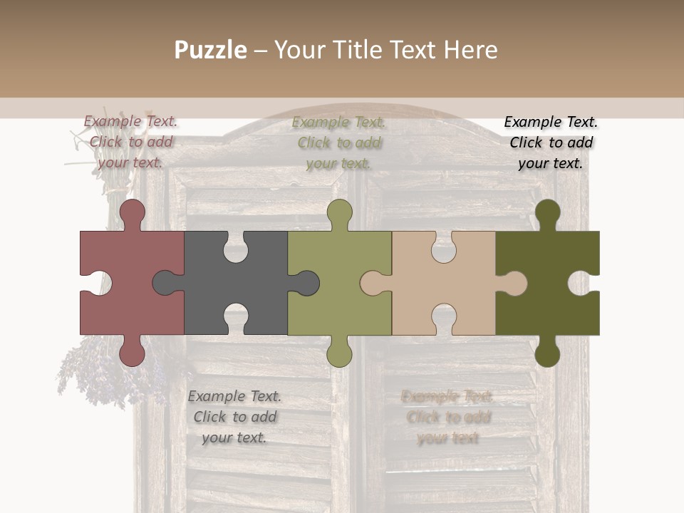 Shutter Lavender Isolate PowerPoint Template