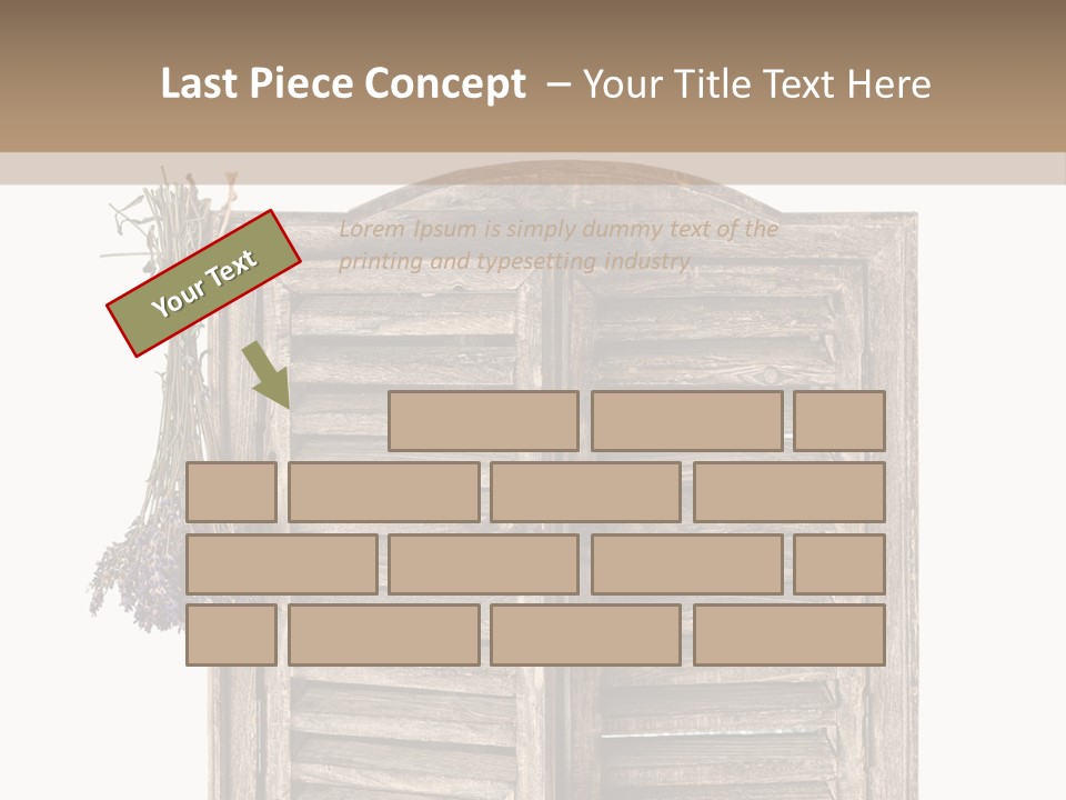 Shutter Lavender Isolate PowerPoint Template