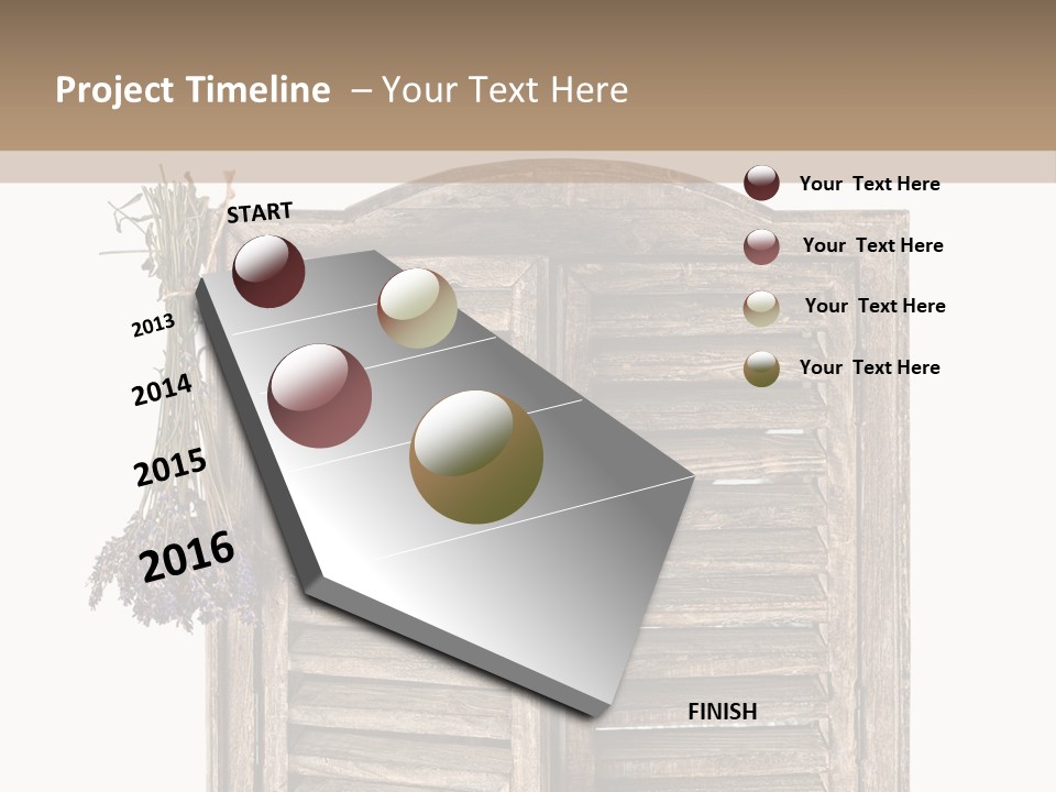 Shutter Lavender Isolate PowerPoint Template