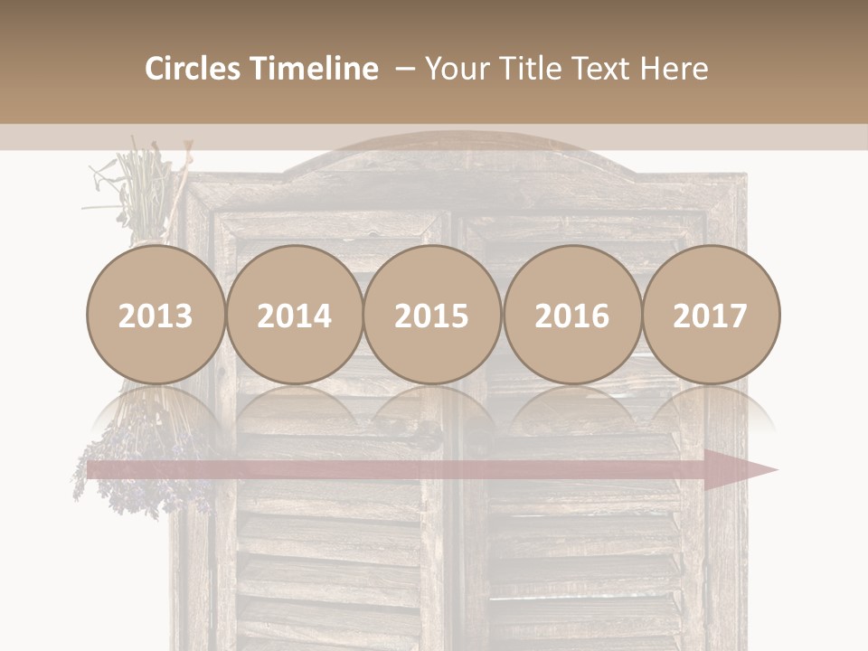 Shutter Lavender Isolate PowerPoint Template