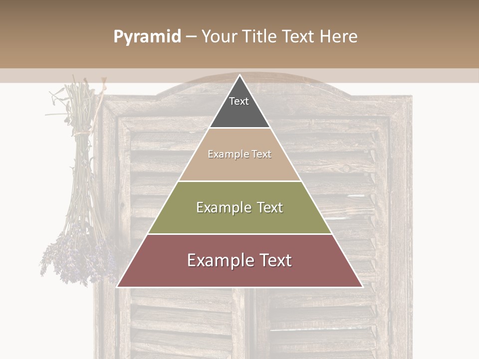 Shutter Lavender Isolate PowerPoint Template