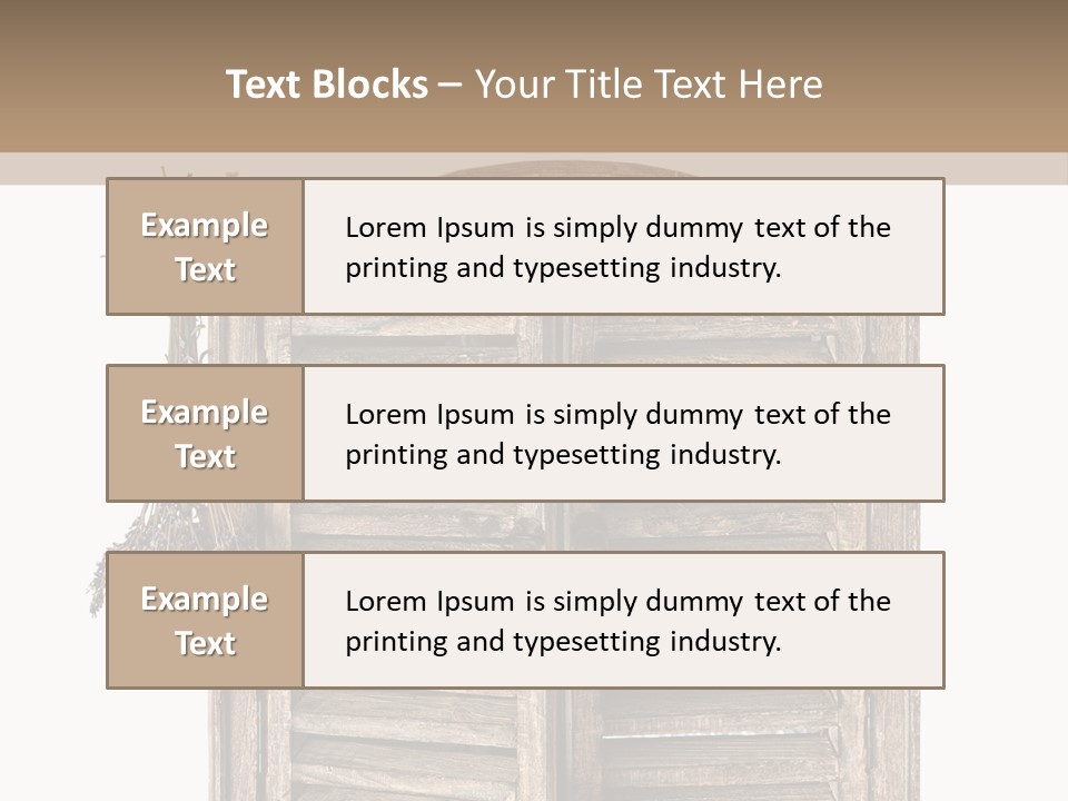 Shutter Lavender Isolate PowerPoint Template