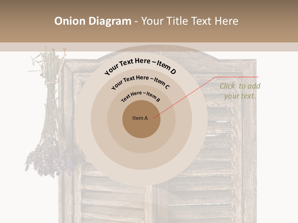 Shutter Lavender Isolate PowerPoint Template