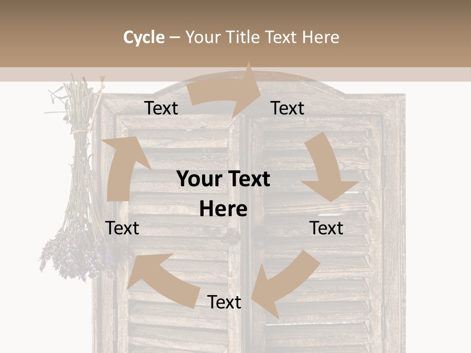 Shutter Lavender Isolate PowerPoint Template