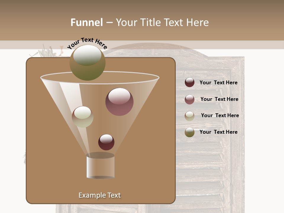 Shutter Lavender Isolate PowerPoint Template