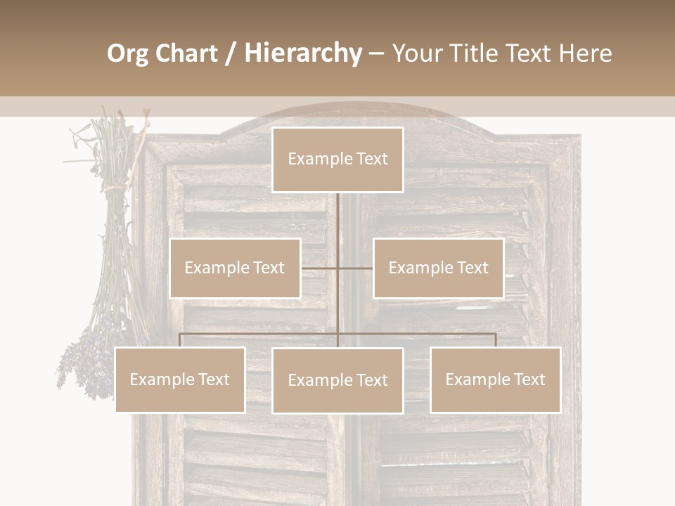 Shutter Lavender Isolate PowerPoint Template