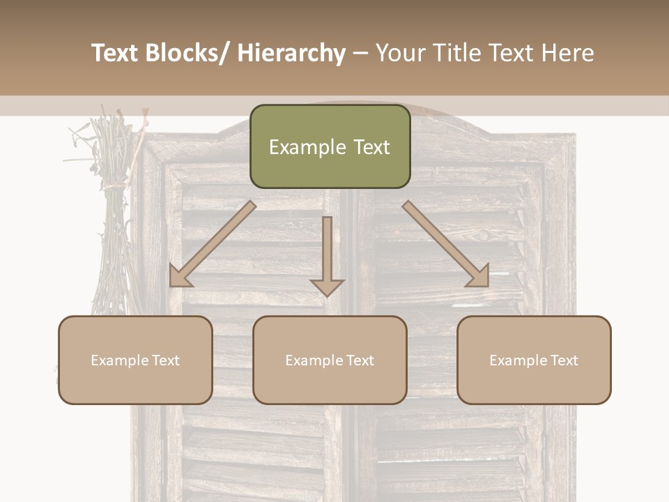 Shutter Lavender Isolate PowerPoint Template