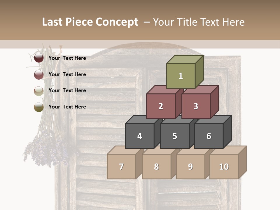 Shutter Lavender Isolate PowerPoint Template