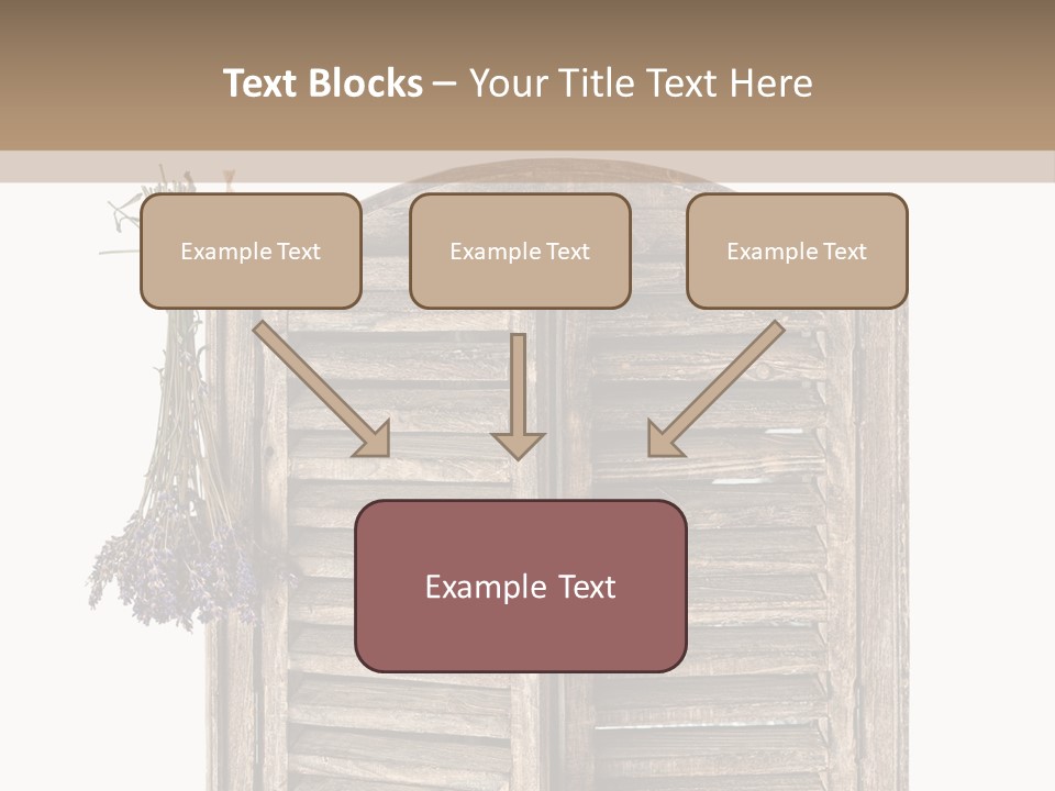 Shutter Lavender Isolate PowerPoint Template