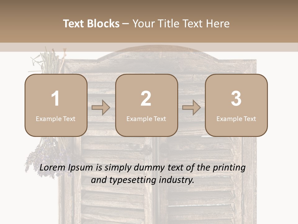 Shutter Lavender Isolate PowerPoint Template