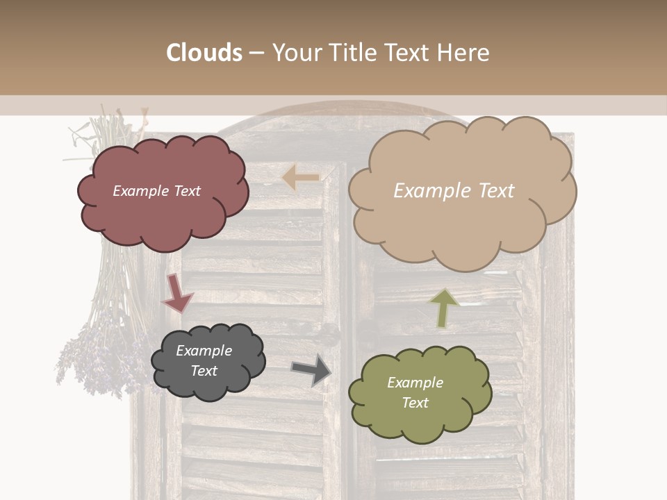 Shutter Lavender Isolate PowerPoint Template