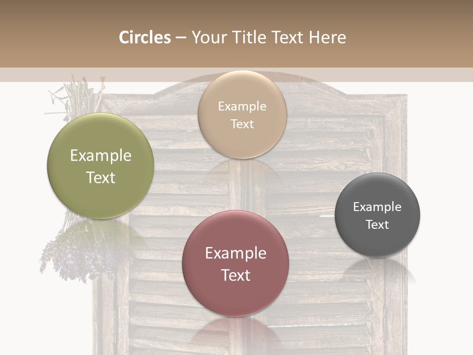 Shutter Lavender Isolate PowerPoint Template