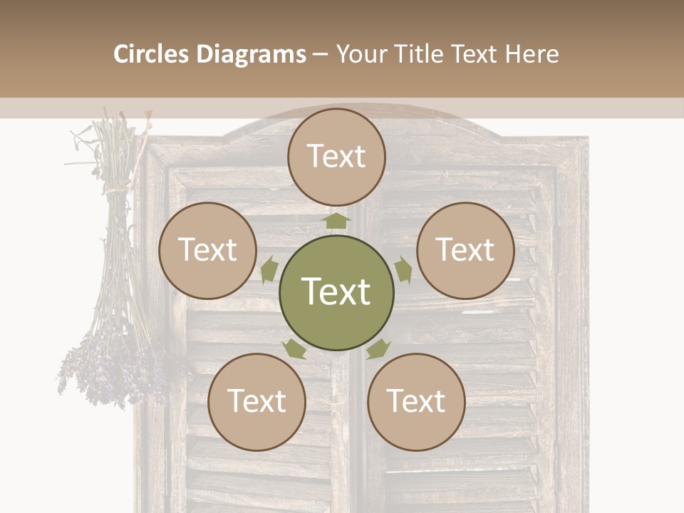 Shutter Lavender Isolate PowerPoint Template