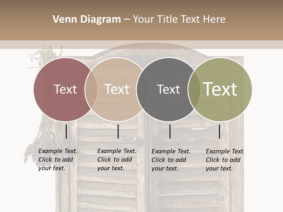 Shutter Lavender Isolate PowerPoint Template