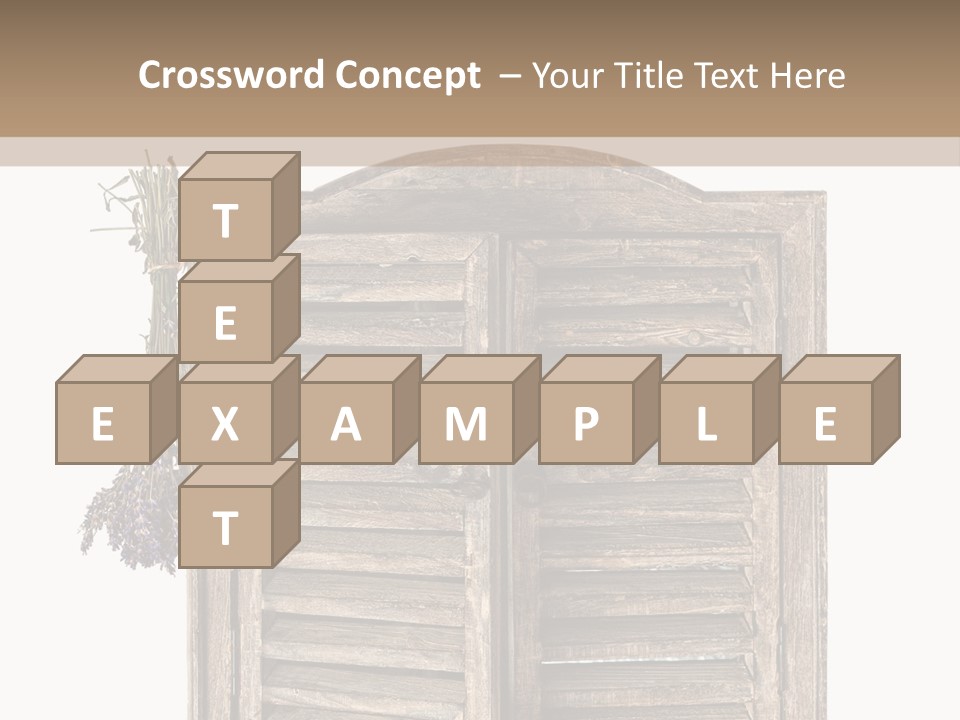 Shutter Lavender Isolate PowerPoint Template