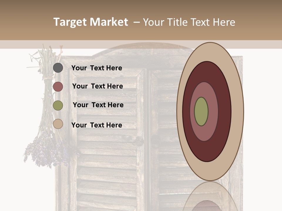 Shutter Lavender Isolate PowerPoint Template