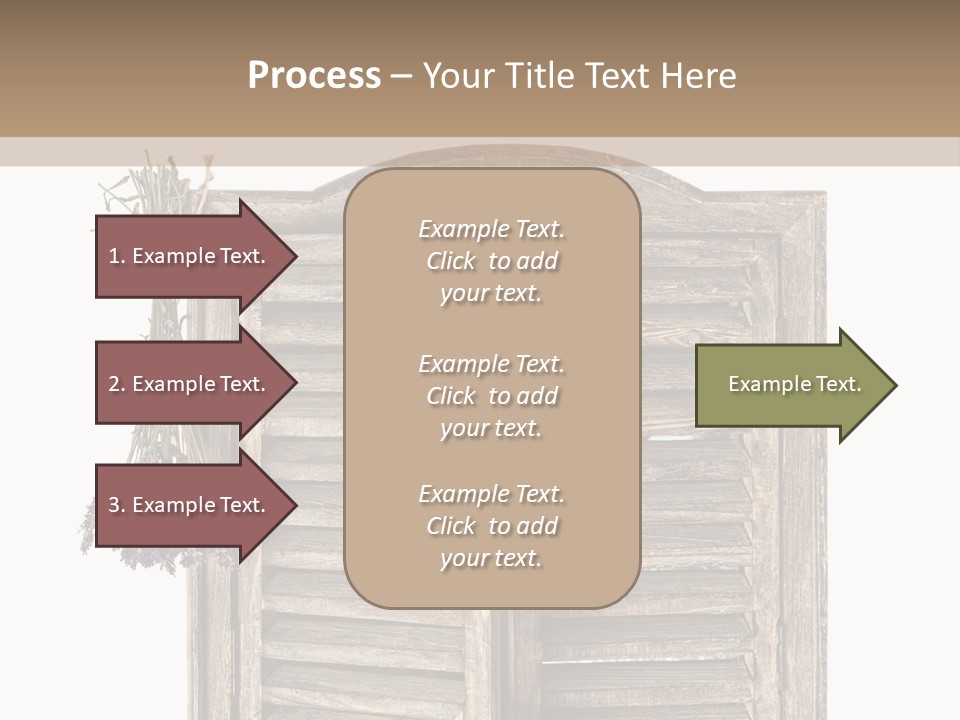 Shutter Lavender Isolate PowerPoint Template
