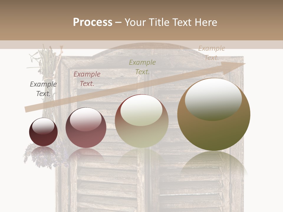 Shutter Lavender Isolate PowerPoint Template